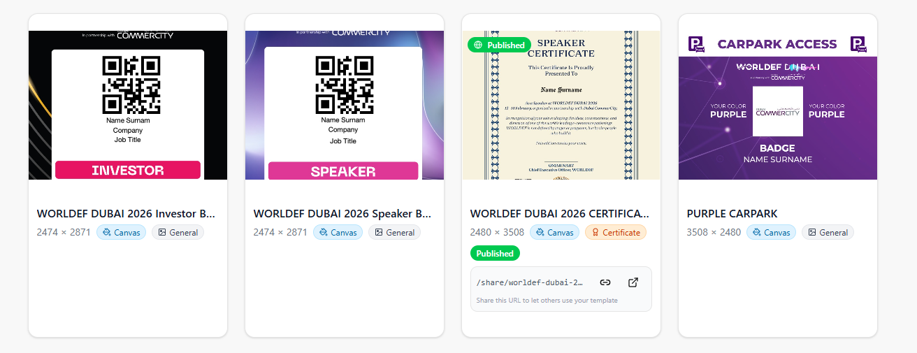 Social Publish Use Case Examples - Event Posters, Certificates, Product Launch