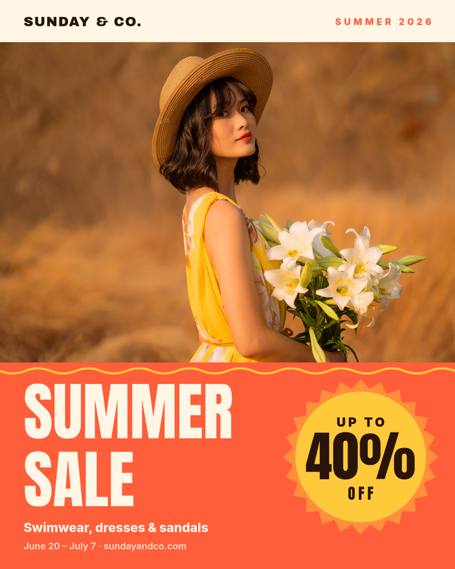 Summer Sale Instagram Poster