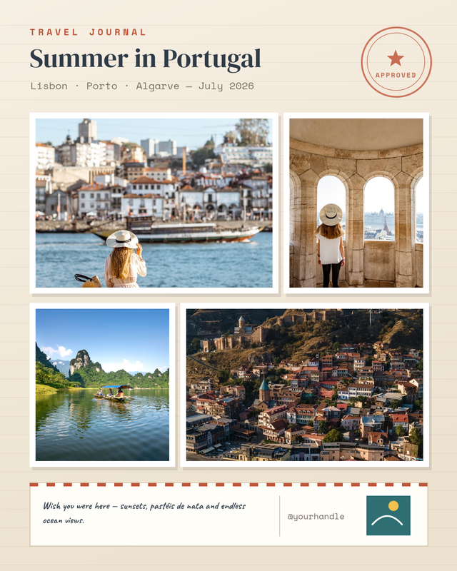 Travel Journal Photo Collage
