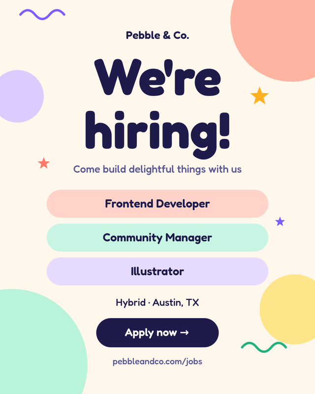 Playful Pastel We're Hiring Instagram Post