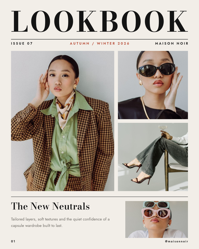 Editorial Fashion Lookbook Collage