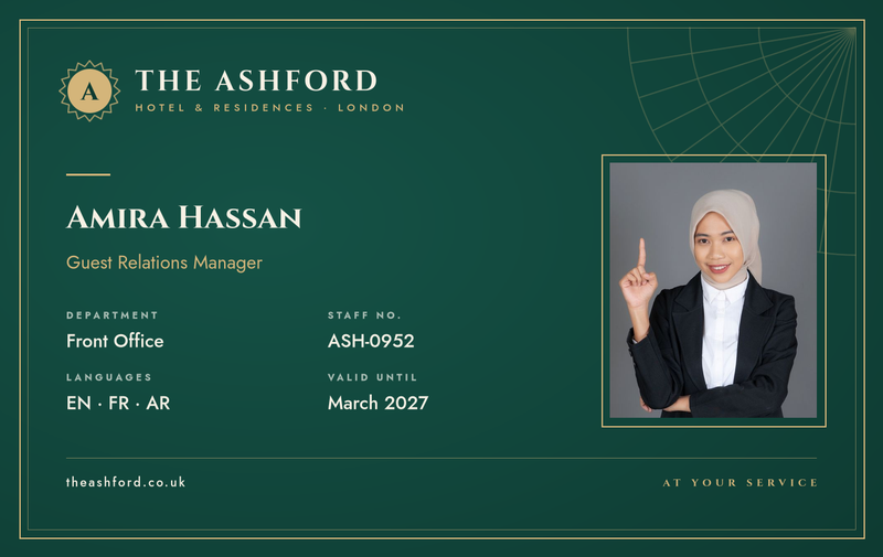 Emerald & Gold Hotel Staff ID