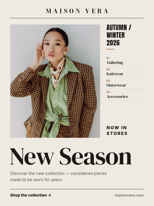 New Season Fashion Collection Poster
