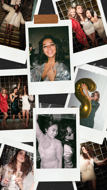 Retro Polaroid Party Photo Collage