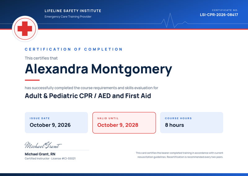 CPR & First Aid Certification