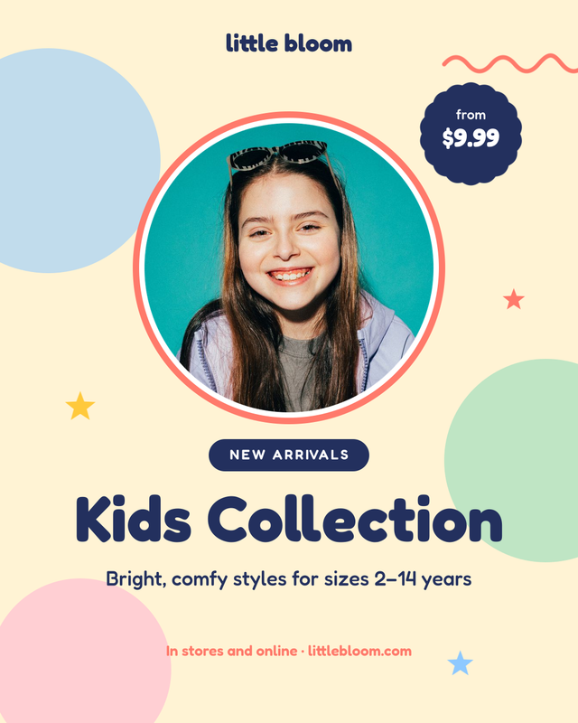 Kids Collection Fashion Poster