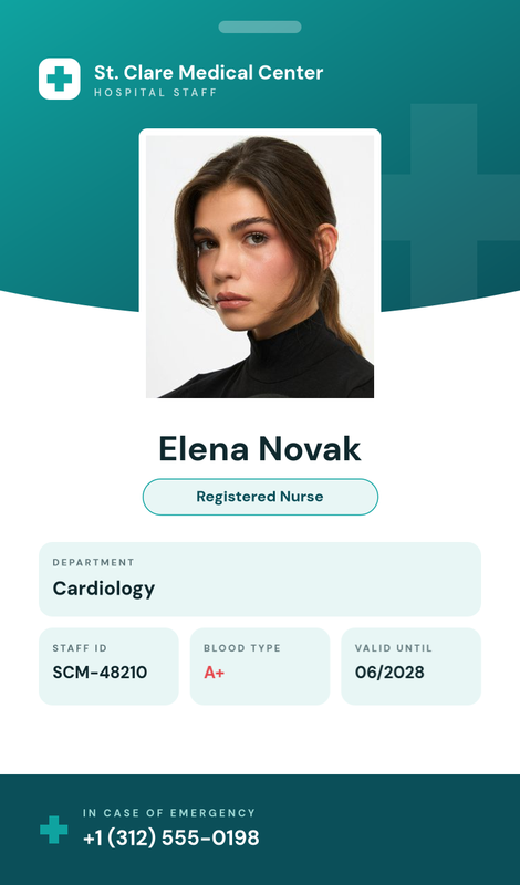 Healthcare Staff ID Card
