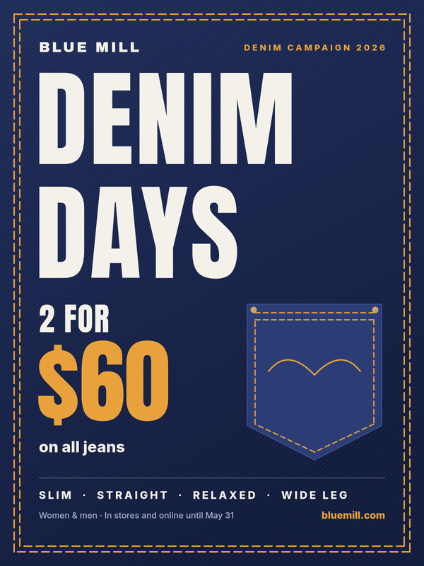 Denim Campaign Sale Poster