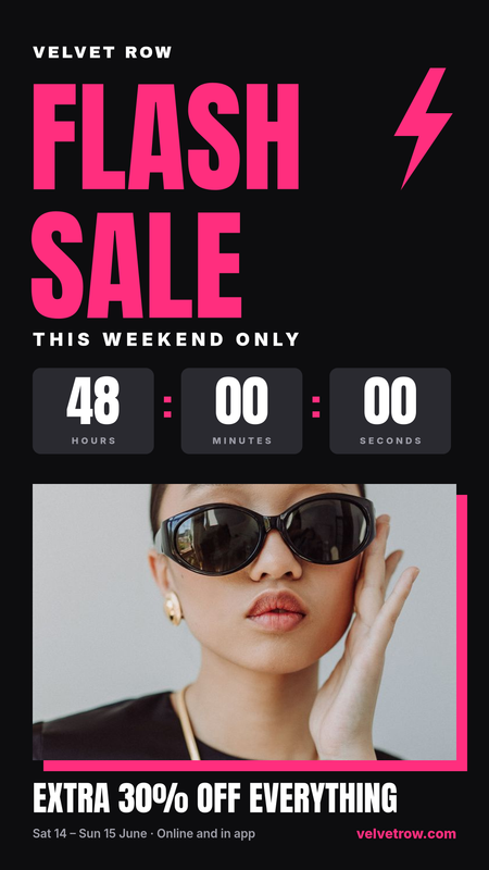 Weekend Flash Sale Instagram Story