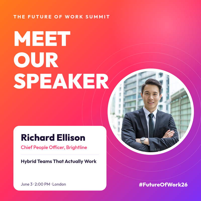 Bold Gradient Meet Our Speaker Post