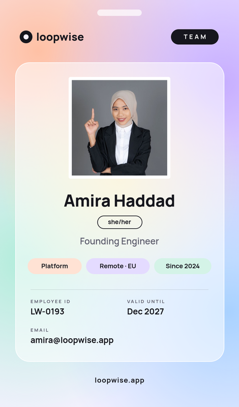 Pastel Mesh Startup Team Badge