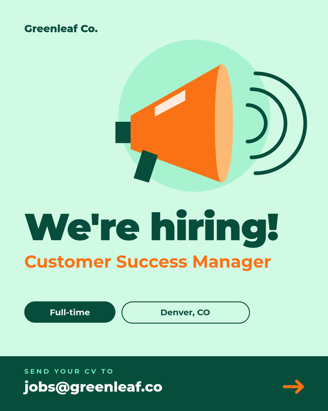 Megaphone Illustration Job Announcement Post