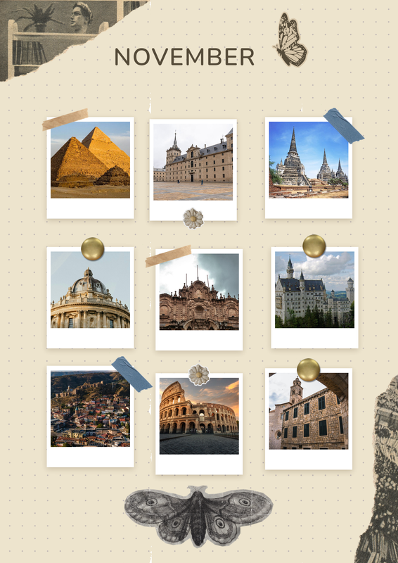 Vintage Travel Photo Collage